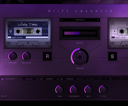 Lunacy Nova Drift Cassette instrument interface